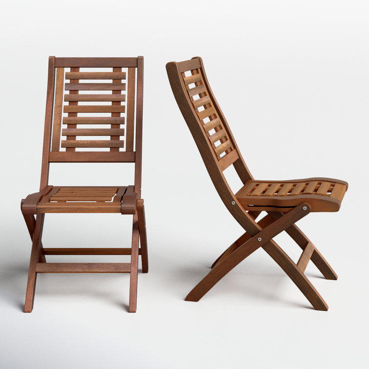 Birch Lane Fleur Outdoor Folding Dining Side Chair Reviews Wayfair
